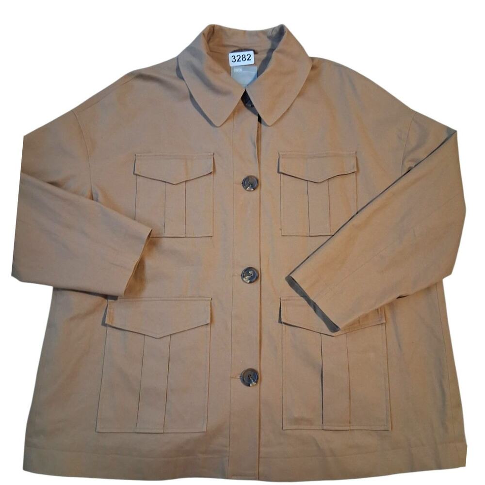 Asos Women's size 14 Oversized Utility Cargo Barn Field Boxy Grungecore Jacket‎
